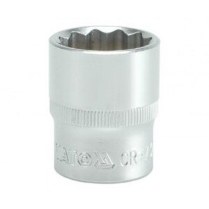 Bi-hex Socket - 12 Point - Chrome Vanadium - 1/2" Connector - Standard Length - 23mm - YT-1285