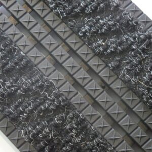 Entrance Mat - Premier Star Gripper Plus Floor Tile with PP Inserts Open - 45 x 30 x 1.4 cm - Charcoal - PSG010001