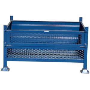 Stillage Bin - Stackable Steel Bin - Half Drop Side - Blue - 1300Kg - SBD3318