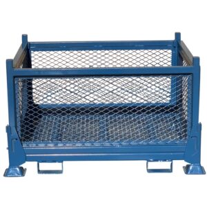 Expanded Metal Collapsible Steel Bin - Blue - 1000Kg - CB4326M