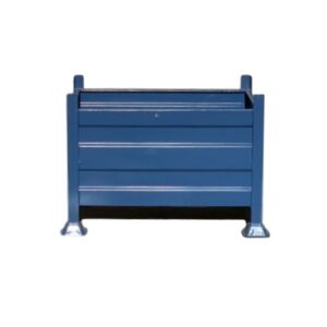 Stillage Bin - Stackable Steel Bin - Solid Side - Blue - 2000Kg - SB3330