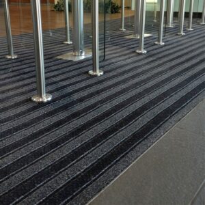 Entrance Mat - Trio Scraper Carpet - 200 x 1.3 cm - per Linear Metre - Grey - PMD060001C