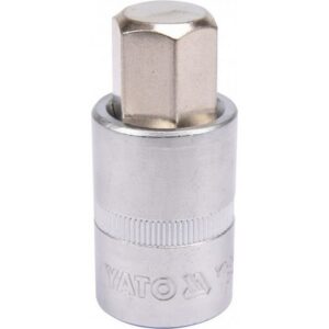 Hex Bit Socket - Chrome Vanadium - 1/2" Connector - Standard Length - HEX 17 x 50mm - YT-04388