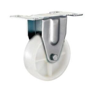 Castor Wheels - Nylon - Fixed Wheel - White - 100mm - TOOC462