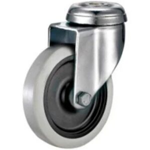 Castor Wheels - Thermoplastic Rubber - Bolt Hole - Swivel - 50mm - TOOC508