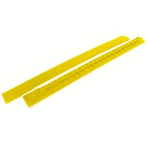 Rubber Mat Female Corner Edge - Fatigue-Step Solid Anti-Fatigue Interlocking Tile - 100 x 8 x 1.8 cm - Yellow - SS070002F
