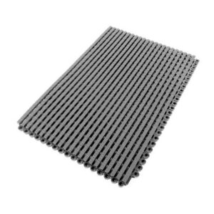 Entrance Mat - Premier Grip Interlocking Scraping and Drainage Floor Tile - 45 x 30 x 1.2 cm - Dark Grey - PG060001