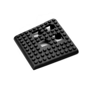 Floor Tile Corner - Flexi-Deck Interlinking Anti-Slip Drainage PVC Mat - Black - Pack of 4 - FD010004