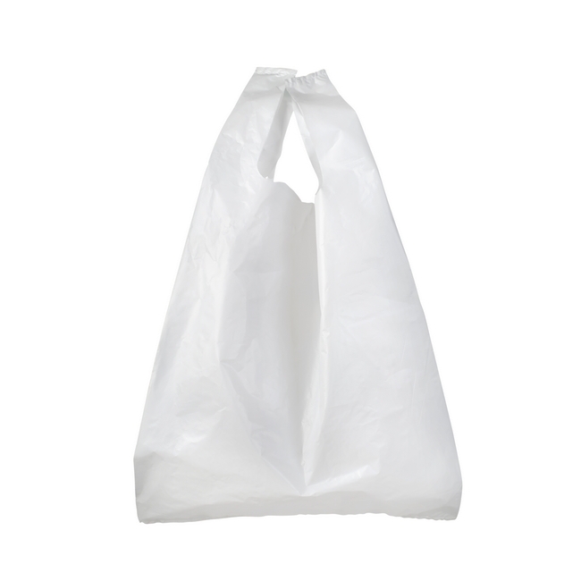 White Plastic Carrier Bags 30 Micron - Midi 270 - 56 x 13 cm - Pack of 1000 - 2G_PLCAMD30