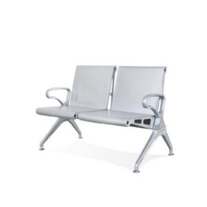 Airport Bench - Indoor Waiting Room Seat - Mild Steel - Heavy Duty - Two Seater - Flat Pack - 127 x 67 x 82 cm - PD02