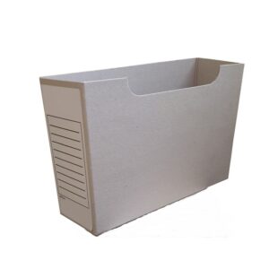 Cardboard Document Containers - Lateral - A4 - Greyline - 22 x 16 x 32 cm - Pack of 60 - BCA402