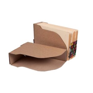 Cardboard Document Containers - Lateral - 36 x 24 x 10 cm - Pack of 25 - BCA301