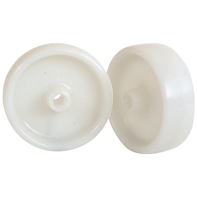 Castor Replacement Wheel - Nylon - White - 50mm ? - Pack of 2 - N50