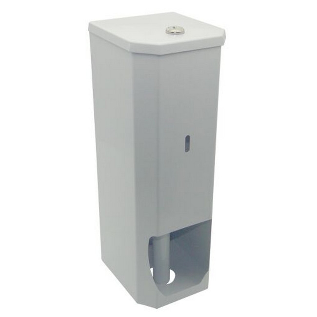 Toilet Paper Dispenser - 3 Roll - Powder Coated Steel - White - TR_03