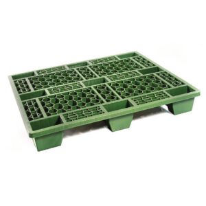 Pallet - Plastic - Nestable - SABS Approved - 1200 x 1000 mm - Green - Pack of 50 - CT6000-green
