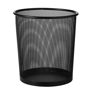 Waste Paper Bin - Wire Mesh Range - Large - Round - Metal - 29 x 35 cm - Colour Options - MESH007BL