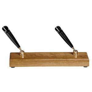Pen Stand - Double - Executive Wooden Range - 4.5 x 19 x 2 cm - Cherry - 942CH