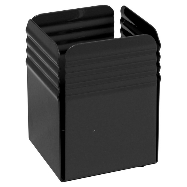Pencil Holder - Fluted Steel Range - Metal - 7.5 x 7.5 x 10 cm - Colour Options - 535BL