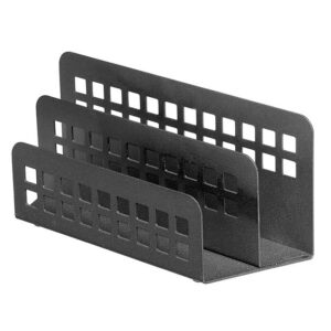 Letter Holder - Square Punch Steel Range - Metal - 7 x 20 x 8.5 cm - Colour Options - 428BL