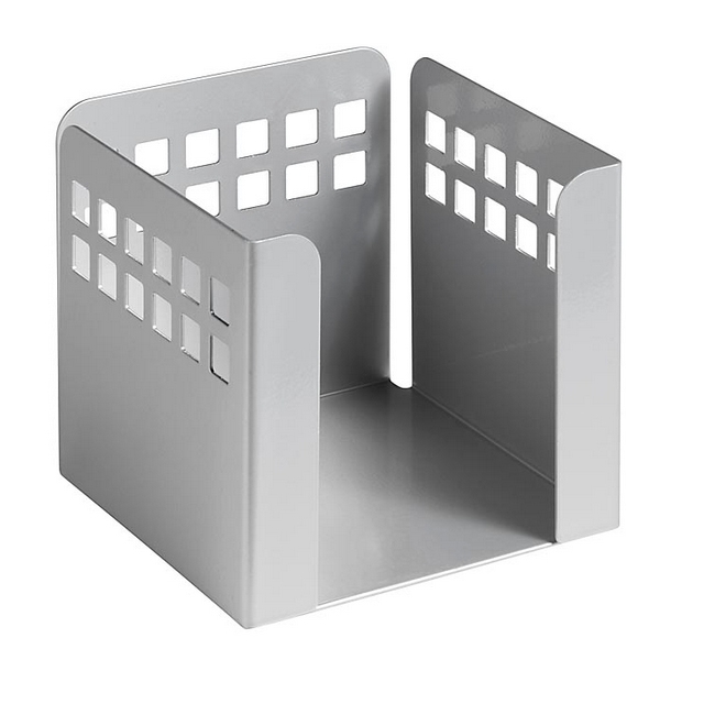 Paper Cube - Square Punch Steel Range - Metal - 10.5 x 10.5 x 10.5 cm - Silver - 424SI