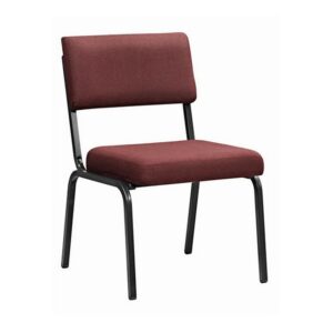 Office Chair - Economy Side - No Arms - Square Tube - 88 x 60 x 60 cm - SE018-burgundy