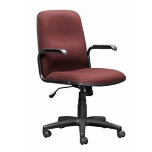 Office Chair - Mid Back - Swivel and Tilt - 92 x 56 x 65 cm - SE003-burgundy