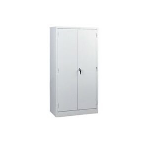 Steel Stationery Cupboard - Metal Storage Cabinet - 4 Shelves - White - Medical - 180 x 90 x 45 cm - SC002-white