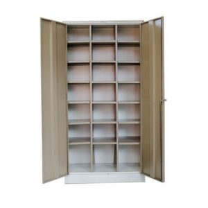 Pigeon Hole Cabinet with Doors - Steel - 21 Compartment - 180 x 90 x 45 cm - PH004-ivorykaroo