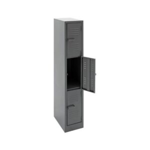 Steel Locker - Metal - 3 Tier - Three Door - 180 x 30 x 45 cm - LOC003-grey