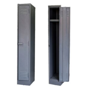 Steel Locker - Metal - Single Tier - 1 Door - 180 x 30 x 45 cm - LOC001-grey