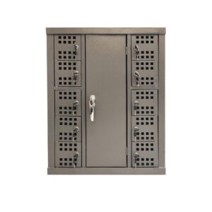 Cell Phone Charge Station Locker - Metal - 10 Compartments - Includes Charger Unit - CELLOCK10RECHARGE01