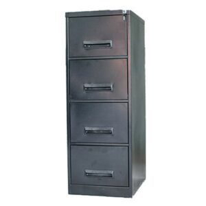 Steel Office Filing Cabinet - 4 Drawer File - 130 x 47 x 63 cm - 4FC02-grey