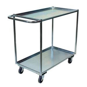 Stock Picking Trolley - 2 Shelf - Galvanised - 90 x 52 x 90 cm - Load Capacity 240kg - SP36-2