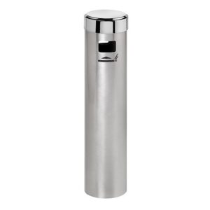 Ash Pillar Bin - Wall Mounted - Stainless Steel - 90  x 300 (H) mm - 054SS