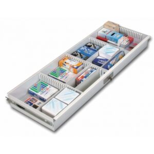 Pull Out Stationery Drawer - For Steel Bulk Filer - Mobile Shelving - Motorcraft Grey - POSD