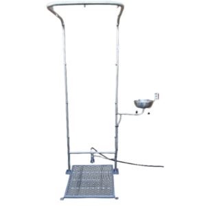 Double Column Safety Shower - Foot Operated - 70 x 65 x 210 cm