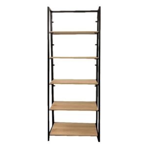 Shelving - 5 Tier - Wood and Steel - 65 x 32 x 166 cm - HH300109