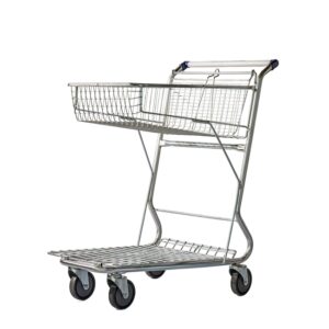 Steel Liquor Shopping Trolley - Large Metal Mesh - 160L