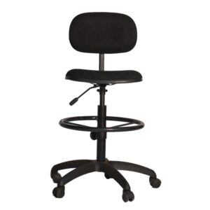 Draughtsman Chair - Fabric - Black