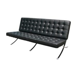 Three Seater Couch - Barcelona - Von Der Rohe - 3 Seater - Pleather - Colour Options