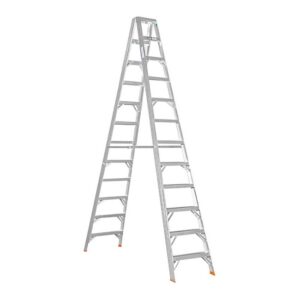 Aluminium Step Ladder - Double Sided - Heavy Duty Industrial - 12-Step - 3.60m