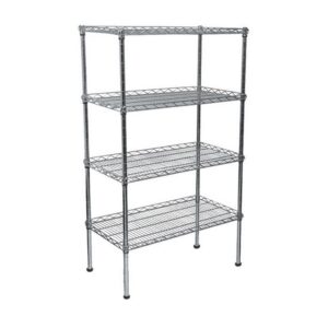 Wire Steel Shelving 4 Shelves - 150 x 120 x 45 cm