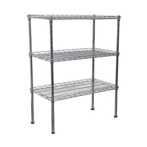 Wire Steel Shelving 3 Shelves - 150 x 120 x 45 cm
