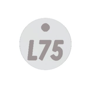 Plastic Locker Numbering Plate - Aluminium