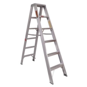 Aluminium Step Ladder - Double Sided - Heavy Duty Industrial - 16-Step - 4.80m