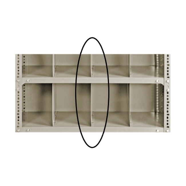 Bolted Shelving Steel Shelf Divider - Uni-Angle - Painted - 22.8 x 38.1 cm