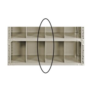 Bolted Shelving Steel Shelf Divider - Uni-Angle - Painted - 22.8 x 30.5 cm