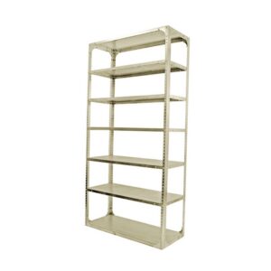 Bolted Shelving Steel Bay 7 Shelves - Uni-Angle - Seven Shelf Kit - Painted - 365.8 x 91.4 x 91.4 cm