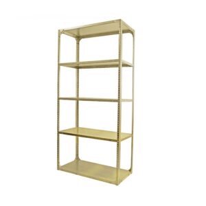 Bolted Shelving Steel Bay 5 Shelves - Uni-Angle - Five Shelf Kit - Painted - 304.8 x 91.4 x 76.2 cm