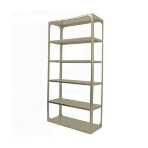Bolted Shelving Steel Bay 6 Shelves - Uni-Angle - Six Shelf Kit - Painted - 213.4 x 91.4 x 76.2 cm